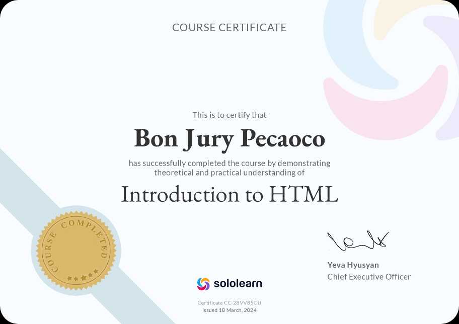 HTML course