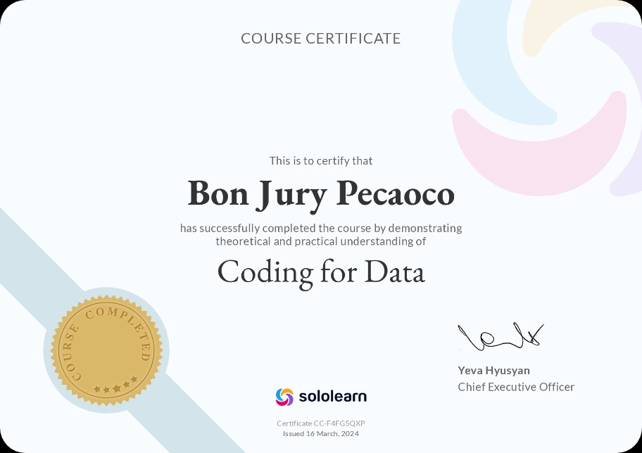 Coding for Data Course